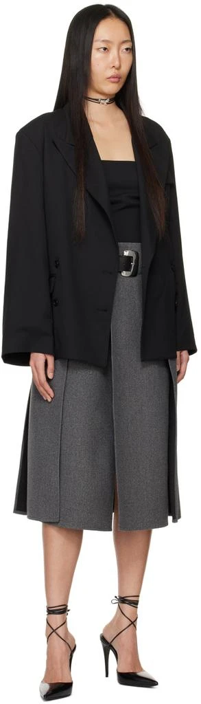 Beaufille Gray Serra Midi Skirt 4
