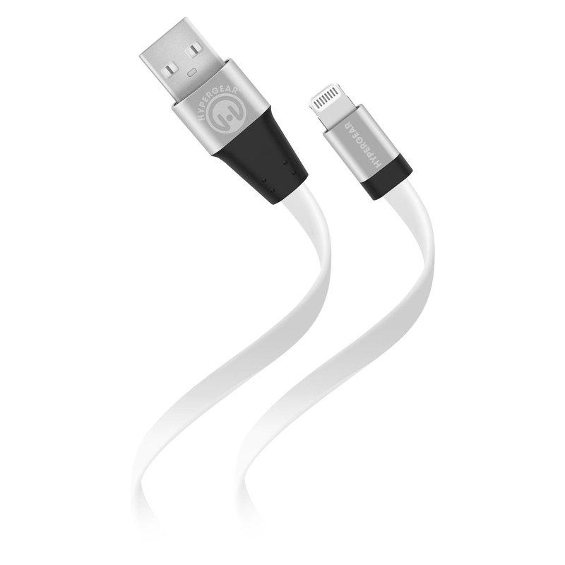 Hypergear Flexi USB To Lightning Flat Cable 6ft