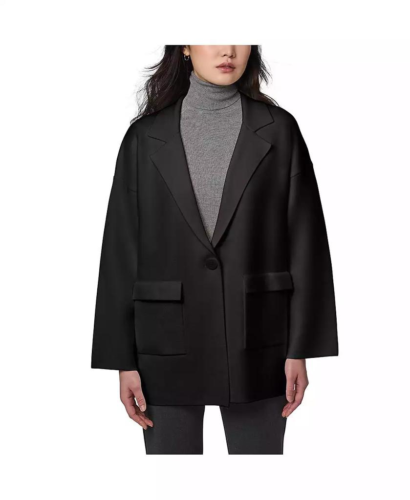 Bernardo Women's Knit Blazer with Patch Pockets