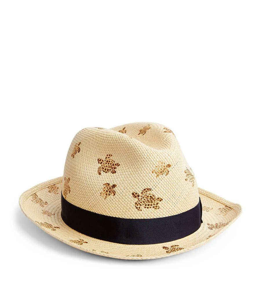 Vilebrequin x Borsalino Turtle Print Straw Hat 2