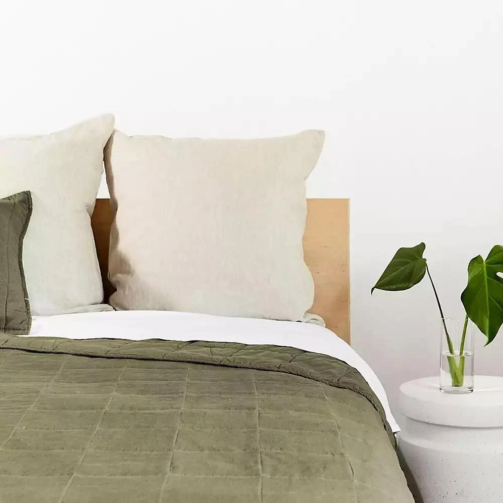 Bokser Home French Linen Box Stitch Quilt - 6