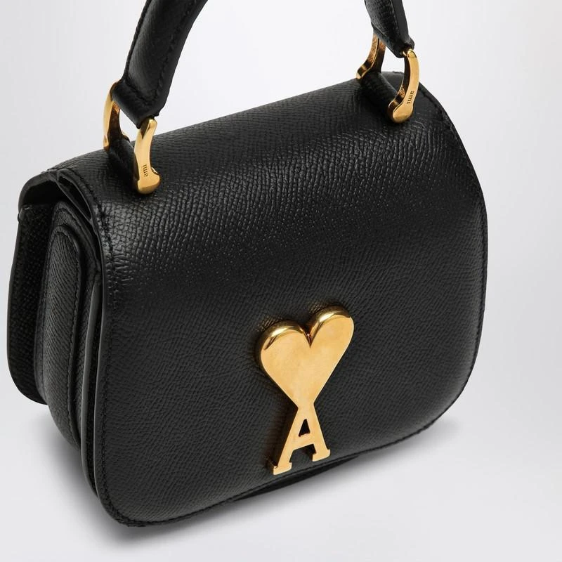 Ami Paris Small black leather Paris Paris bag 7