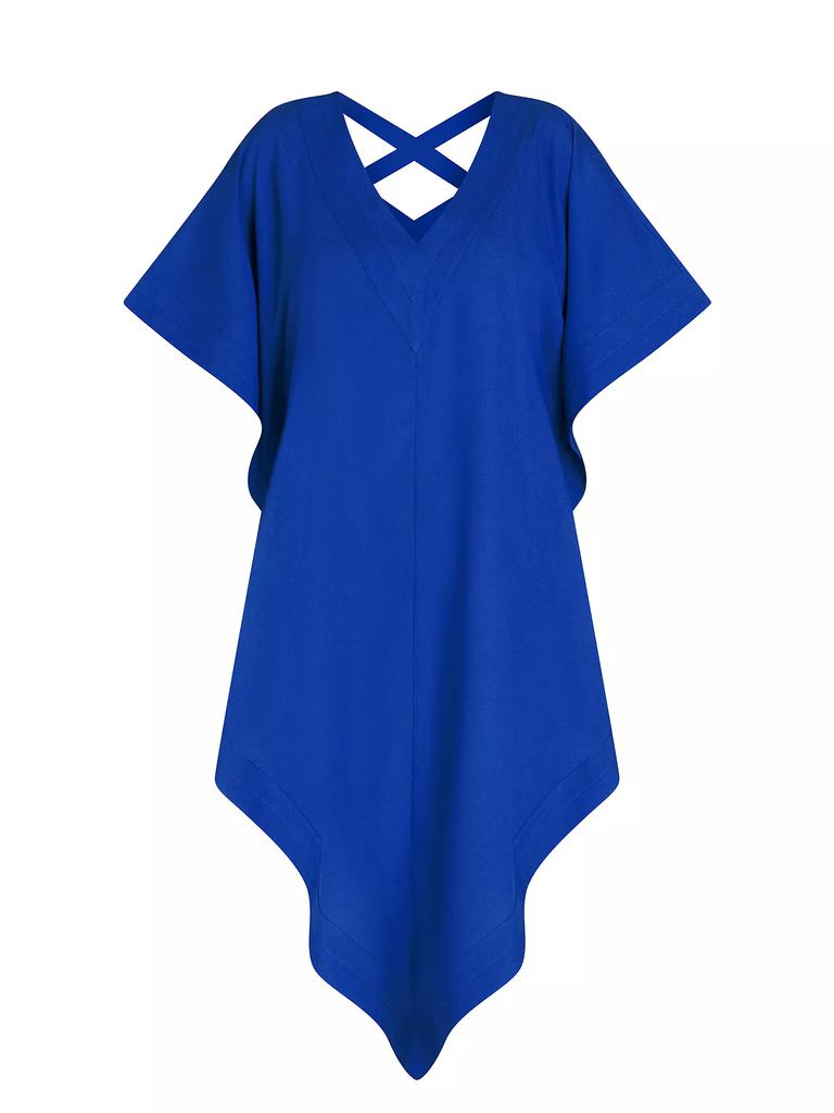 VALIMARE Aria Crepe de Chine High-Low Dress