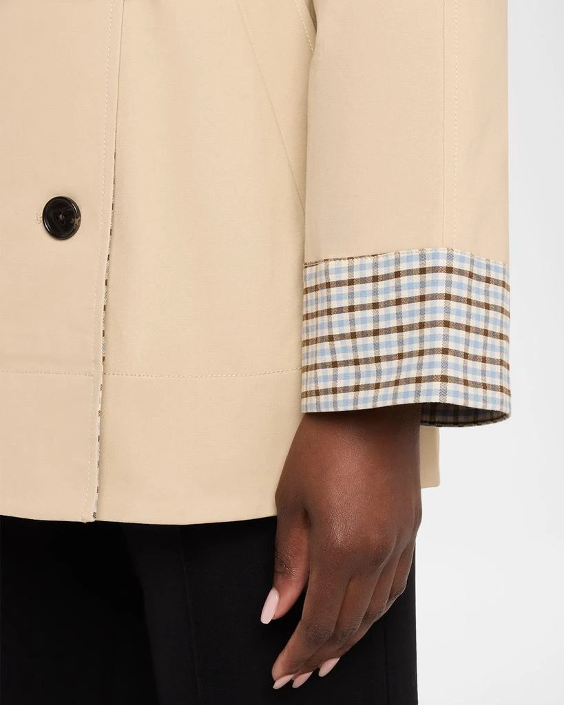 Rails Lucien Gingham Gabardine Trench Coat 5
