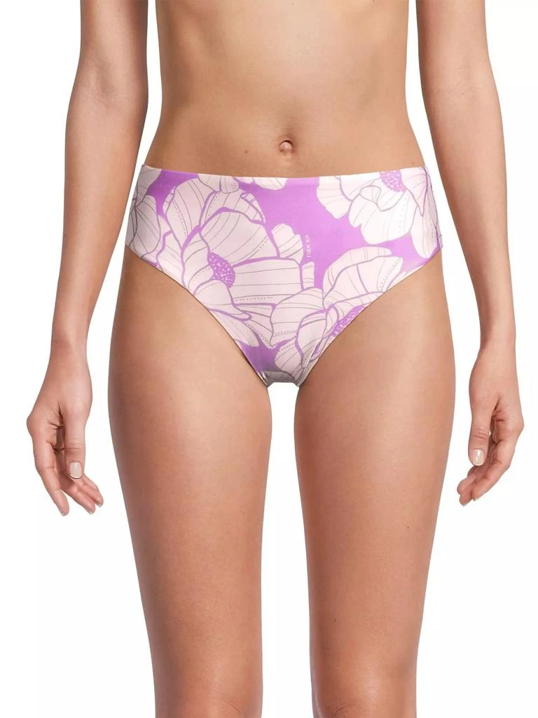 Farm Rio Paula Floral Mid-Rise Bikini Bottoms 3