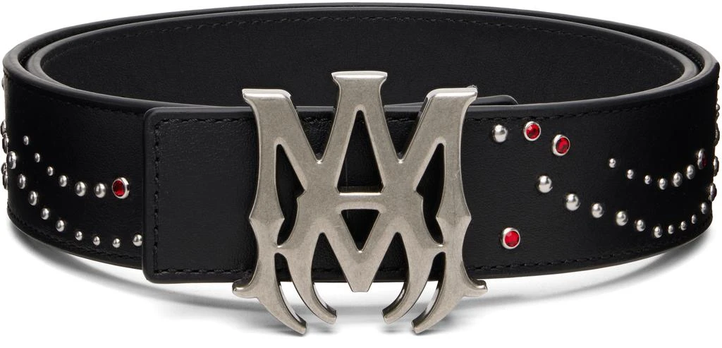 AMIRI Black MA Stud 4cm Belt