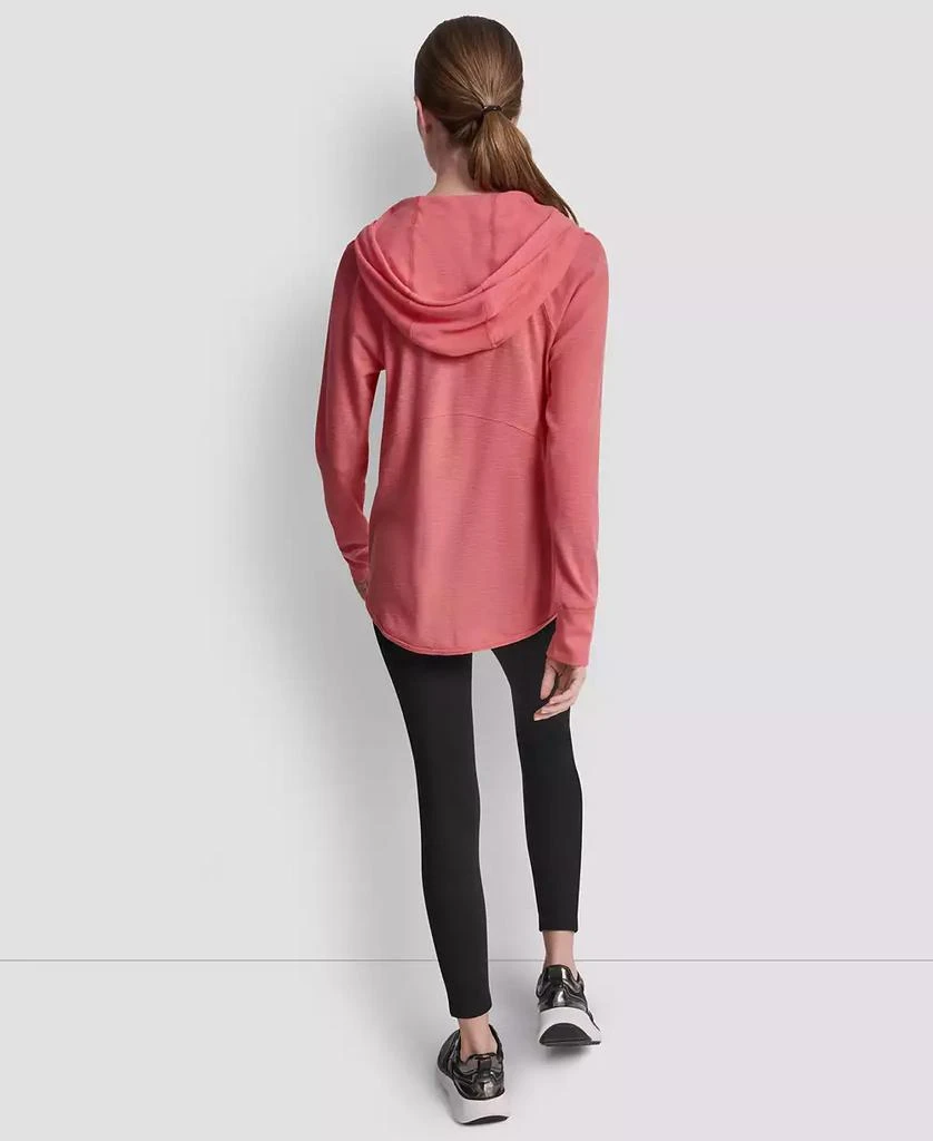 DKNY Women's Lightweight Waffle Zip-Front 6