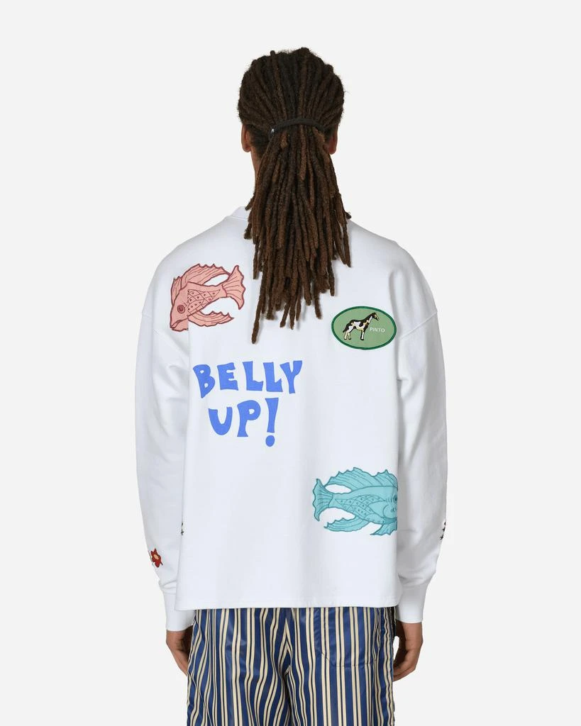 BODE Property of Janet Crewneck Sweatshirt White 3