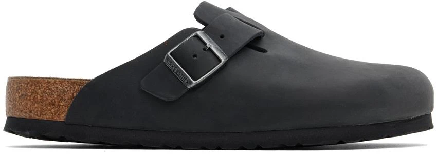Birkenstock Black Regular Boston Slip-on Loafers 1