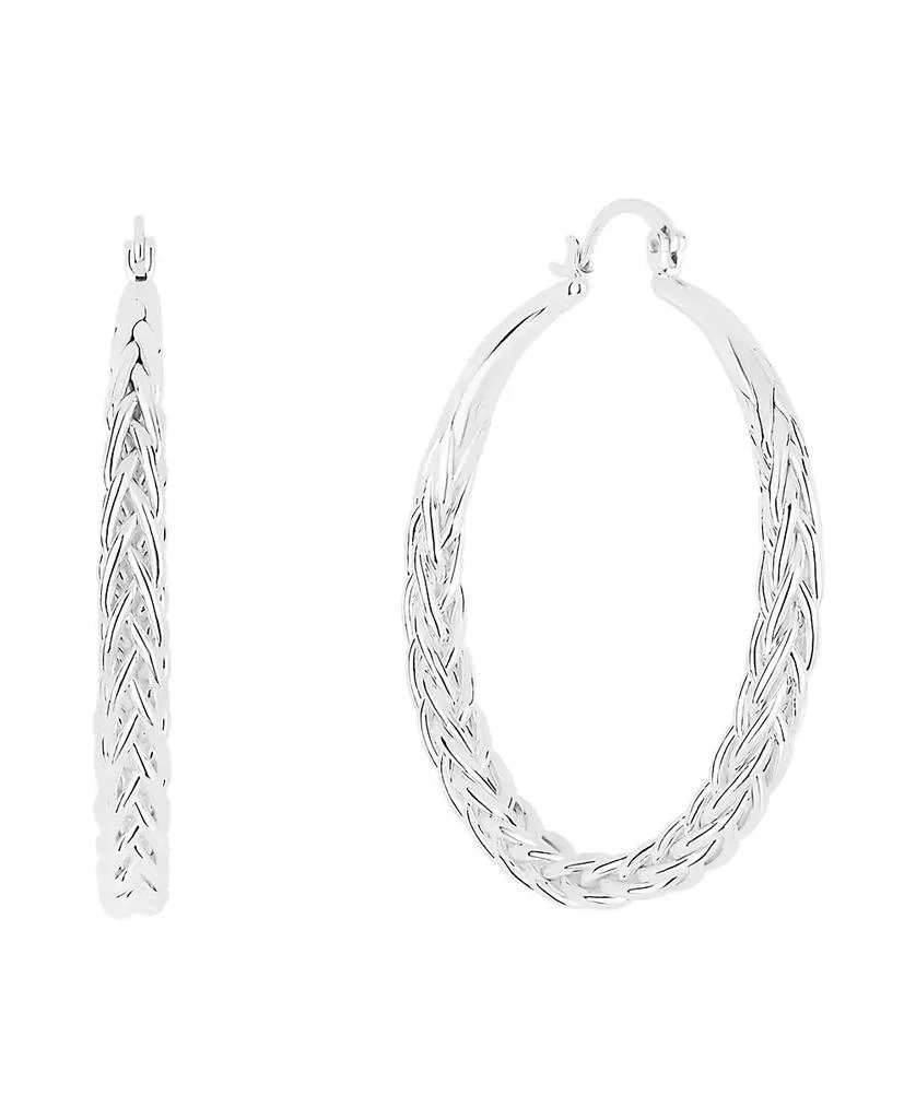And Now This Braided Click Top Hoop Earring