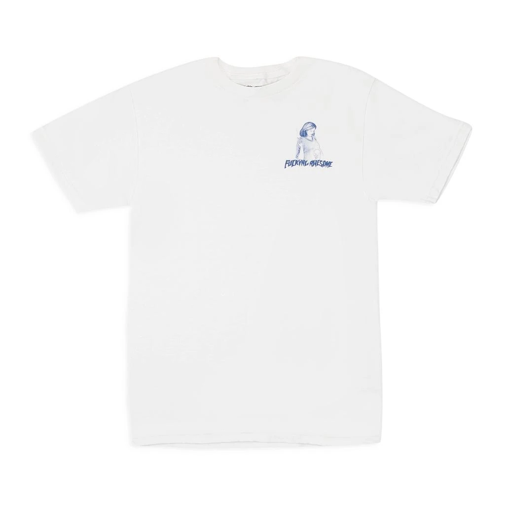 Fucking Awesome FUCKING AWESOME PREGNANT WHITE T-SHIRT 1