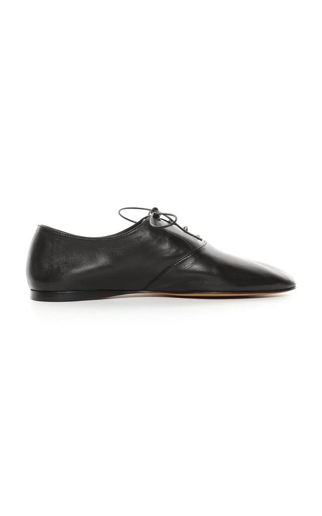 The Row The Row - Awar Leather Lace-Up Oxfords  - Black - IT 40 - Moda Operandi 1