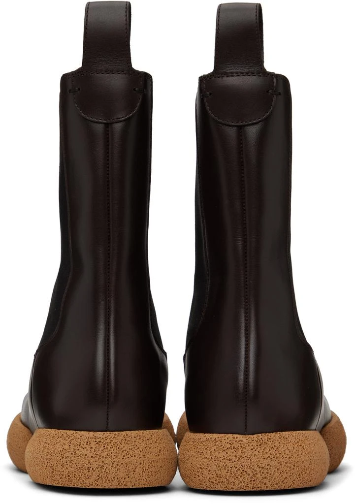 Dries Van Noten Brown Leather Chelsea Boots 2