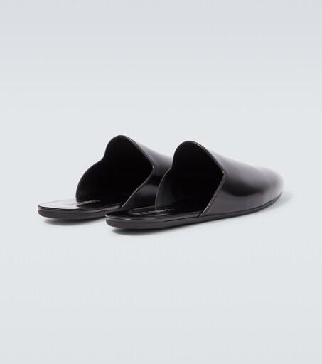 【超希少】PRADA Brushed Mule Slippers BLK 6 Prada Brushed leather mules - Sandals - Free Shipping - BeyondStyle