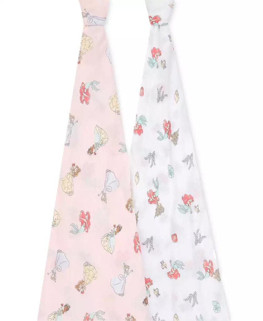 aden + anais Baby Girls Mermaid Muslin Swaddles, Pack of 2