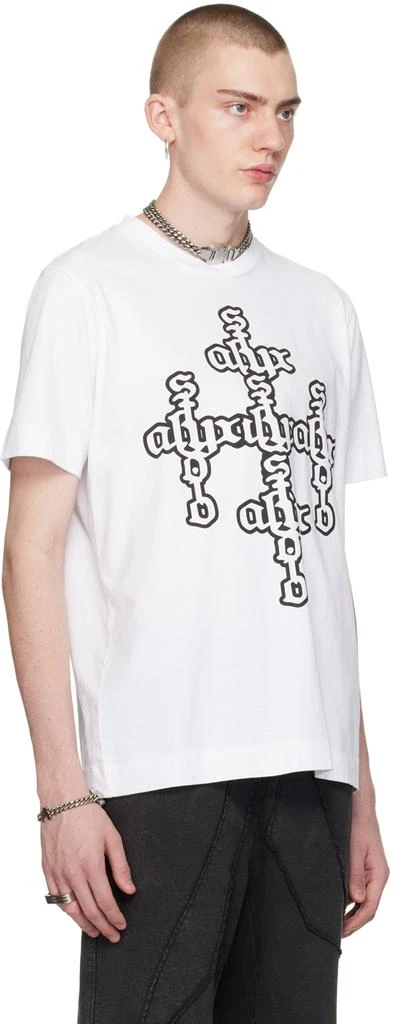 1017 ALYX 9SM White Cross T-Shirt 4