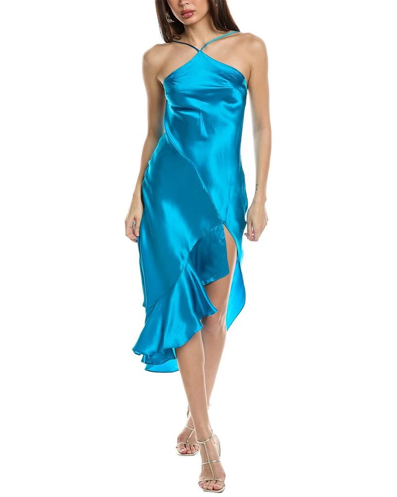 Amanda Uprichard Dasha Silk Midi Dress 1