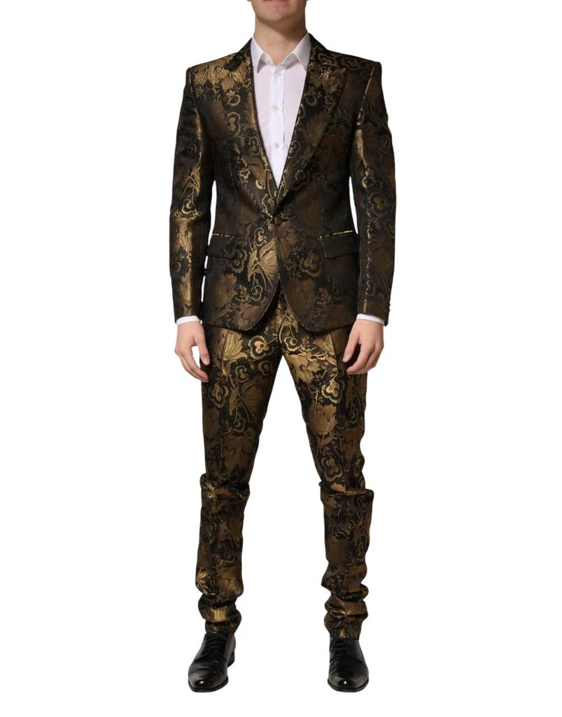 Dolce
Gabbana Jacquard Single Breasted 2PC Men
s Suit