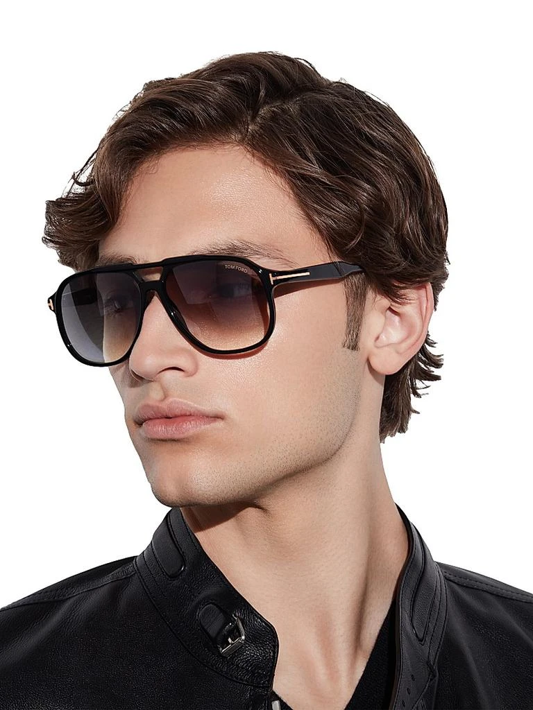 Tom Ford Raoul 62MM Aviator Sunglasses 4