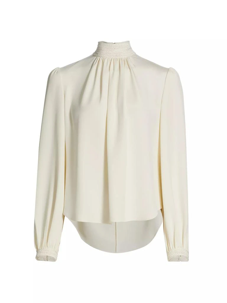 ADAM LIPPES Silk Crepe Blouse 1