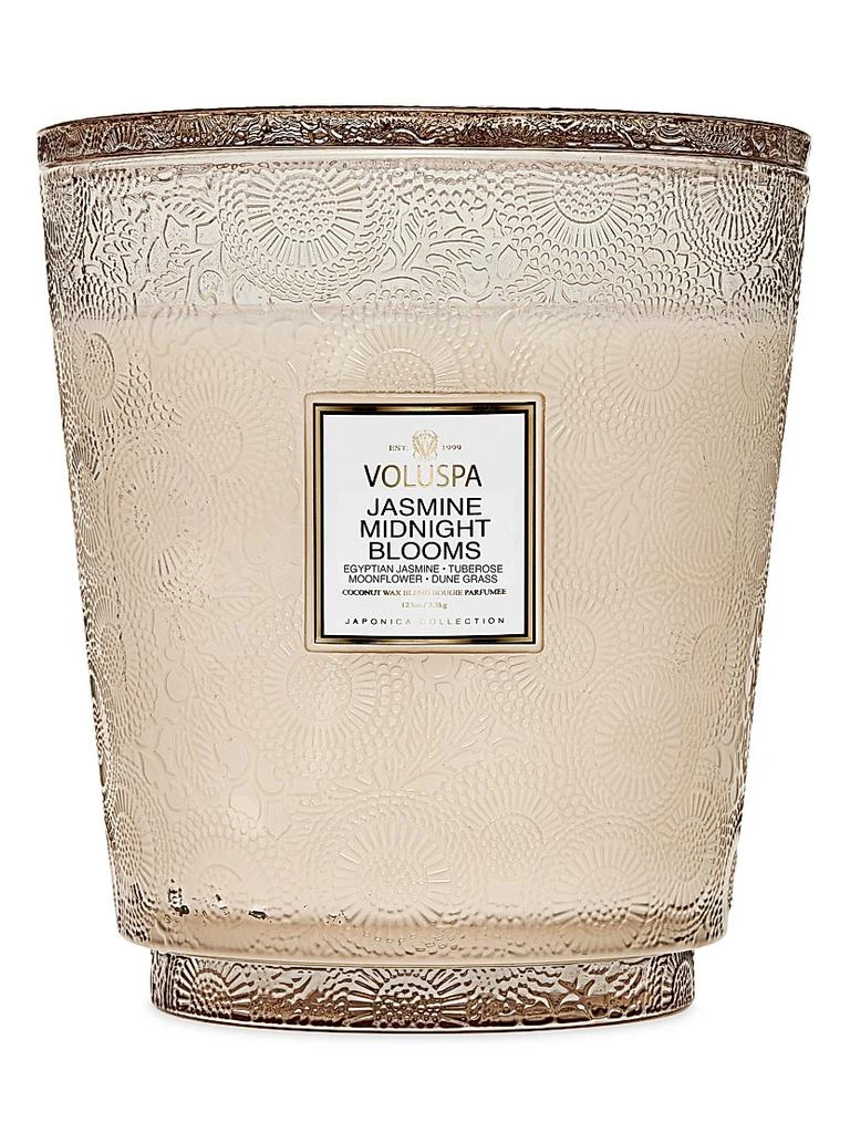 Voluspa Japonica Jasmine Midnight Blooms 5-Wick Hearth Candle 1