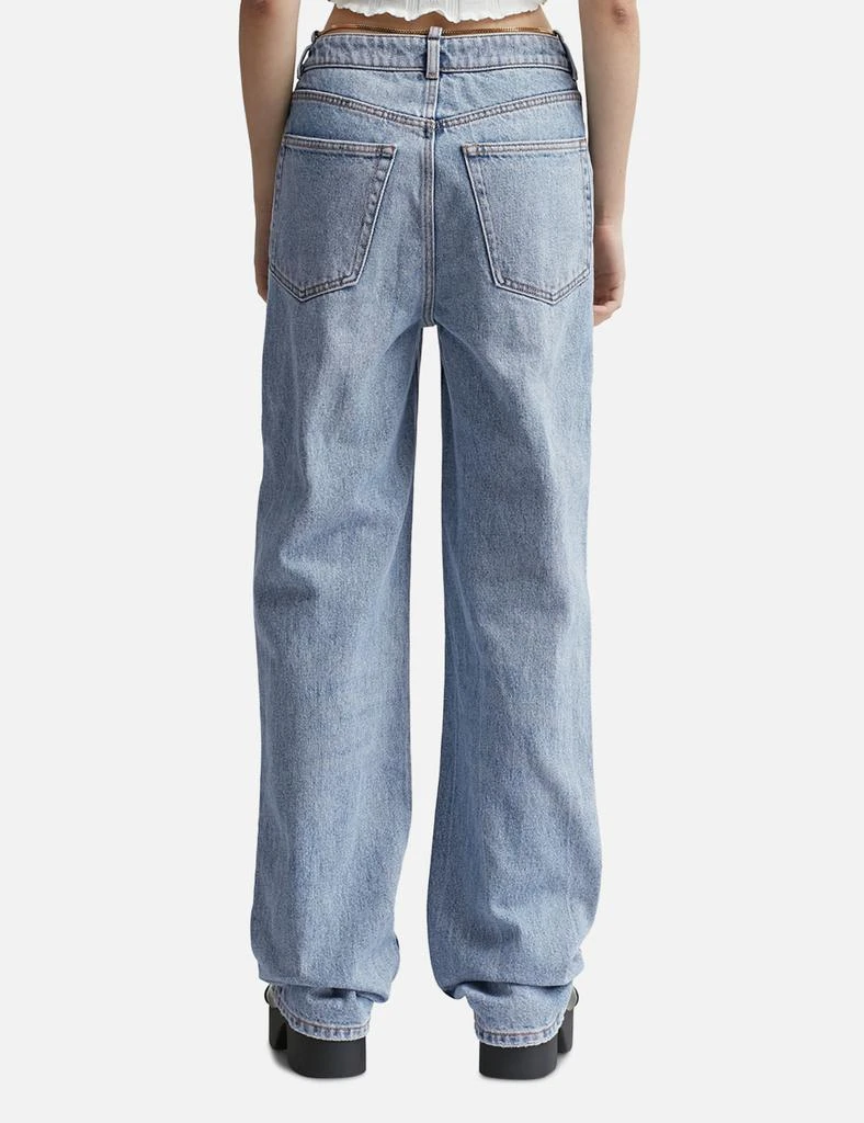 Alexander Wang Nameplate V Front Denim Jeans 3