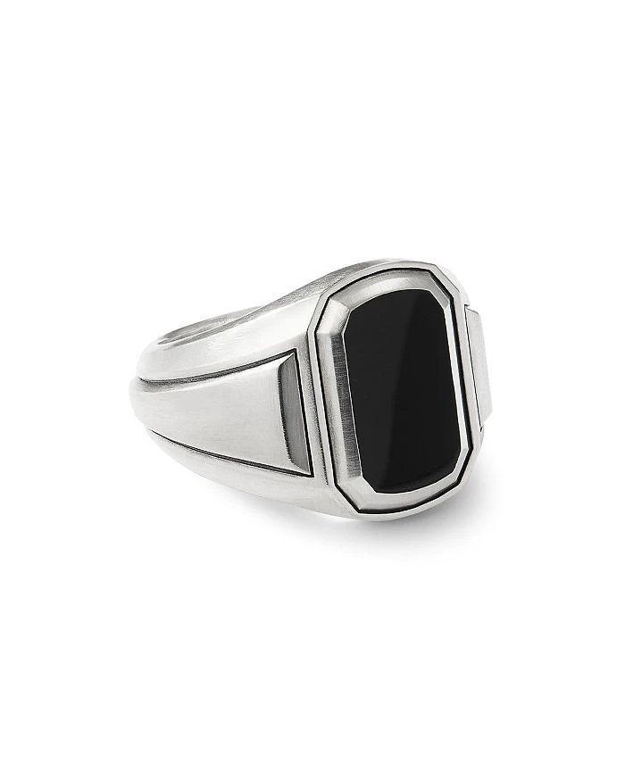 David Yurman Men
s Deco Signet Ring with Black Onyx