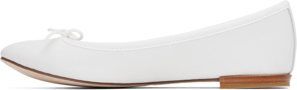 White Cendrillon Ballerina Flats – On Sale Now with Up to 45% Off