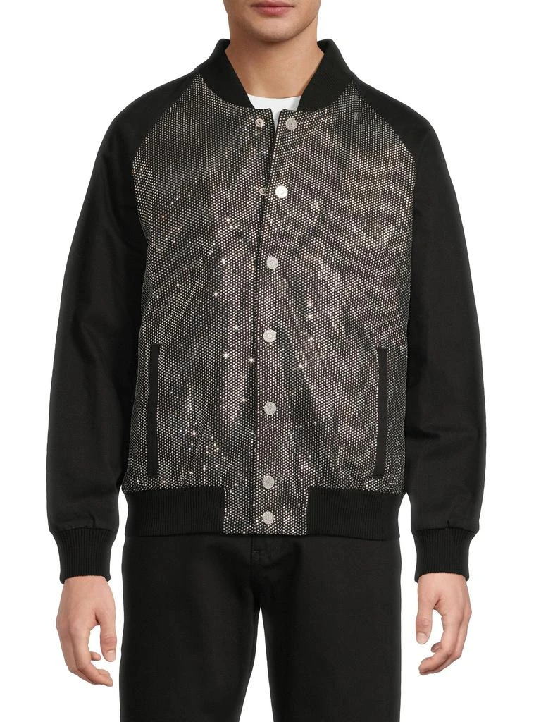 Balmain Embellished Cotton Bomber Jacket 1