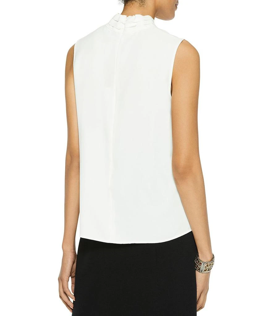 Misook Twist Neck Crepe de Chine Tank 4