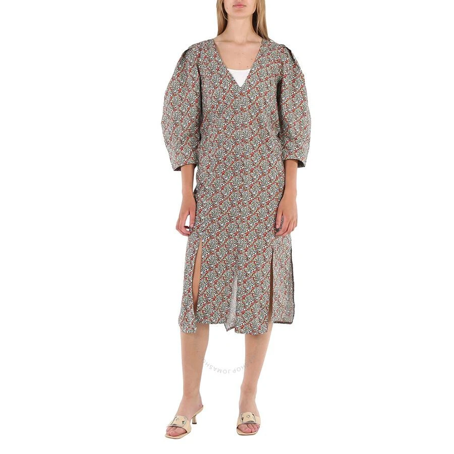dress for beach wedding guest 3D Jacquard Open Back Midi Dress