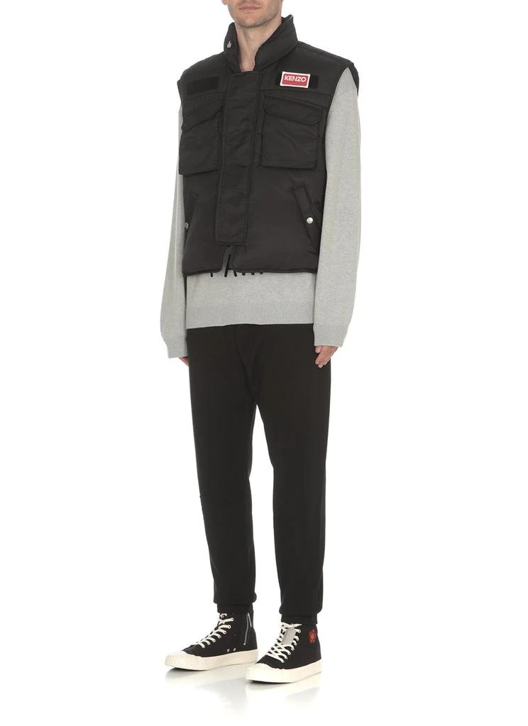 Kenzo Kenzo Logo-Patch Sleeveless Padded Gilet 2