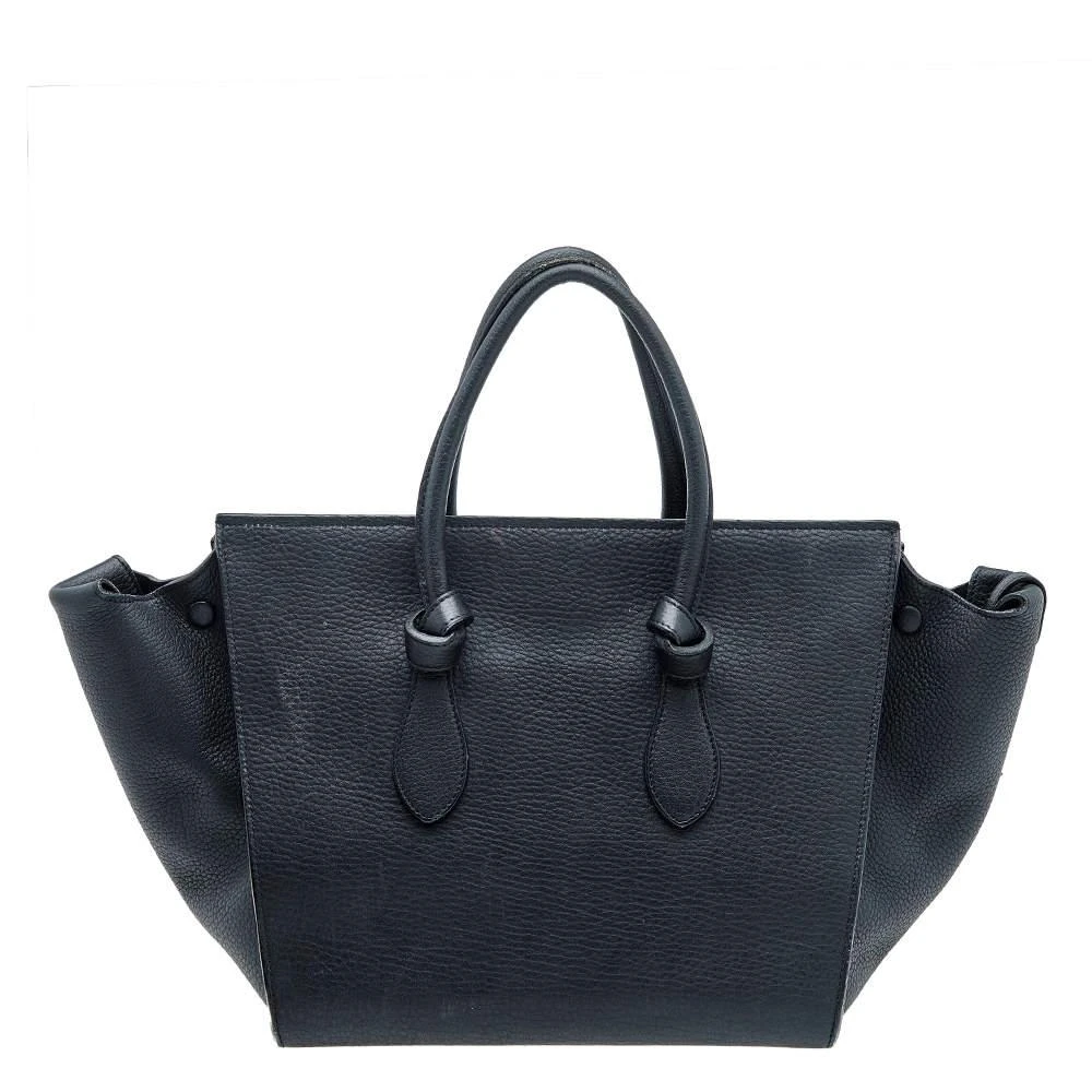 Celine Celine Black Leather Small Tie Tote 4