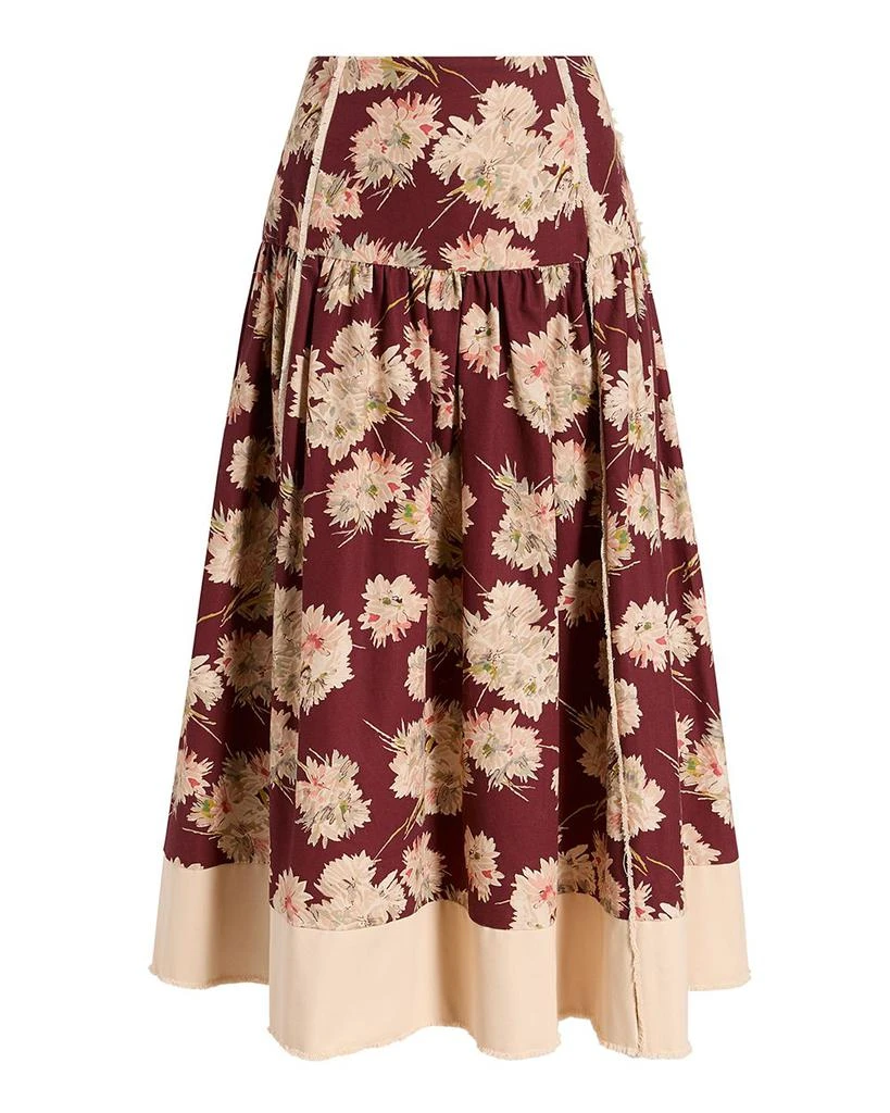 Cinq à Sept Mae Bouquet Aura Midi Skirt 2