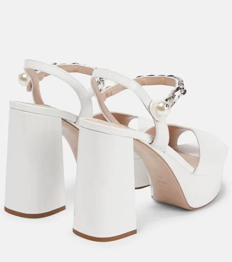 Miu Miu Patent leather platform sandals 3