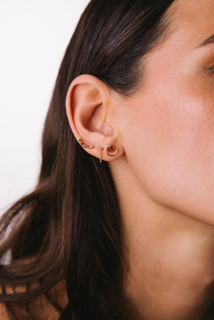 预计3周后发货 YAY Paris Boucles D'Oreilles Chaînette Essentiel - Or 4
