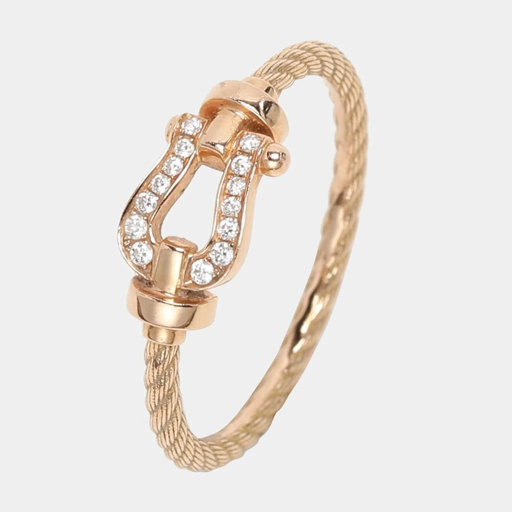Fred Fred Force 10 Diamond 18k Rose Gold Ring Size 49 3