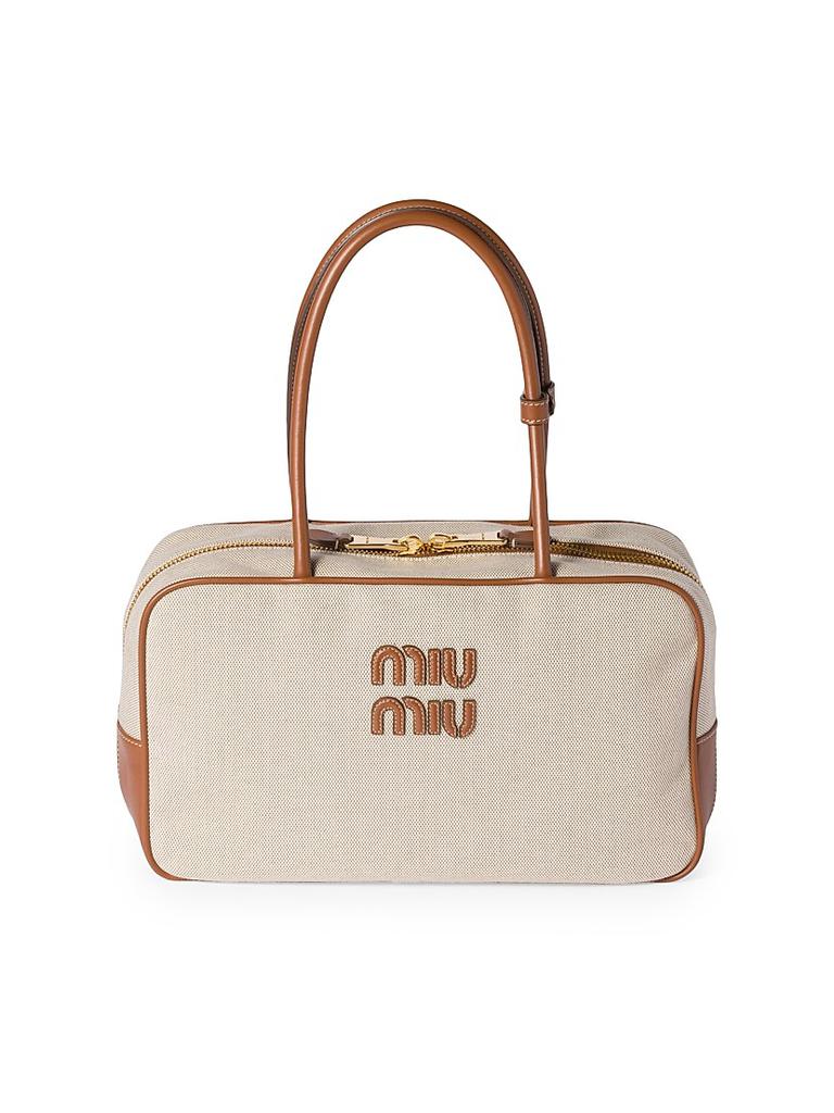 【Miu Miu 】Logo Embossed Top Handle Bag トートバッグ Miu Miu Miu Miu Logo Embossed Top Handle Bag - Tote Bags