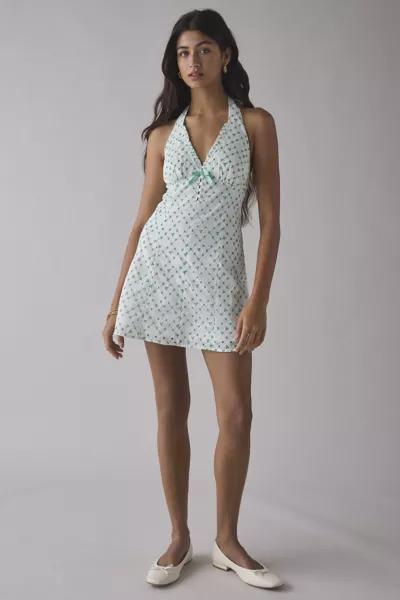 Kimchi Blue Kimchi Blue Charlie Eyelet Lace Halter Mini Dress
