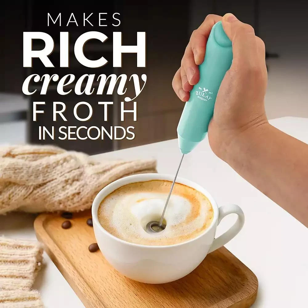Zulay Kitchen Powerful Handheld Mini FrothMate Milk Frother Stainless Steel - No Stand 2