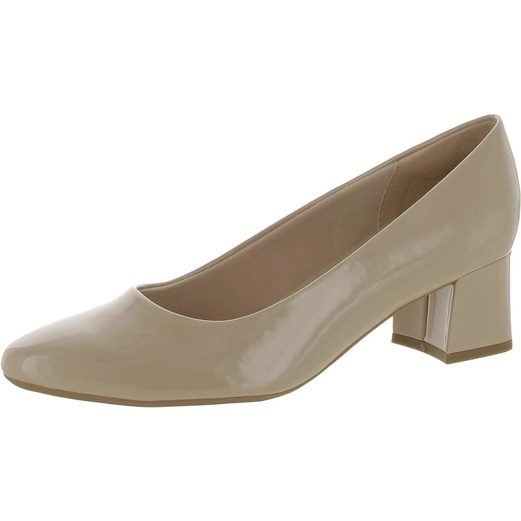 Easy Spirit Nicole Womens Patent Leather Slip On Pumps 1