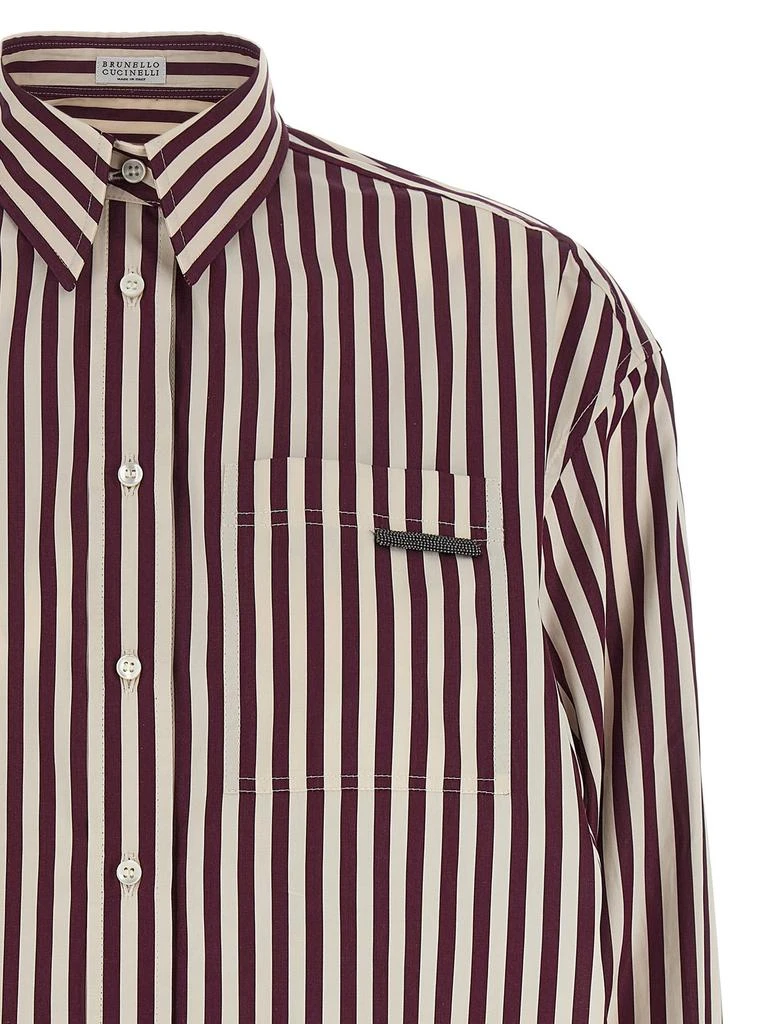 Brunello Cucinelli Brunello Cucinelli Striped Long Sleeved Shirt 3