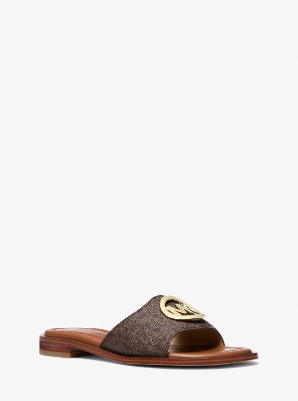 Michael Kors Hannah Signature Logo Slide Sandal