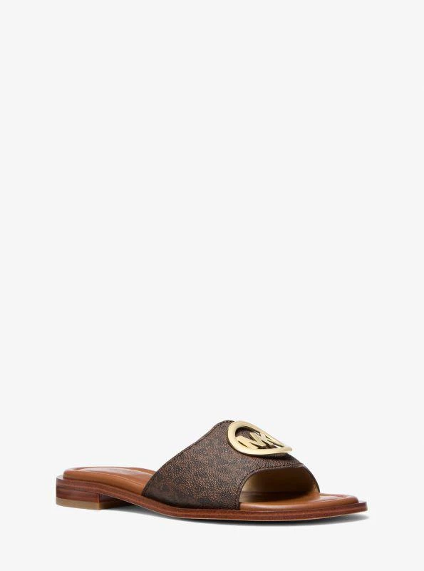 Michael Kors Hannah Signature Logo Slide Sandal 1