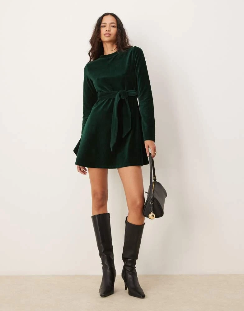 asos green leather dress Metallic Green Draped Leather Mini Dress – Annie's Ibiza Online