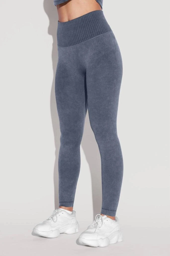 POPFLEX Active Supersculpt Seamless Leggings In Vintage Indigo
