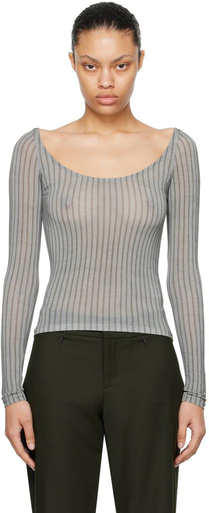 Paloma Wool Blue & Gray Marion T-shirt - T-Shirts - Compare