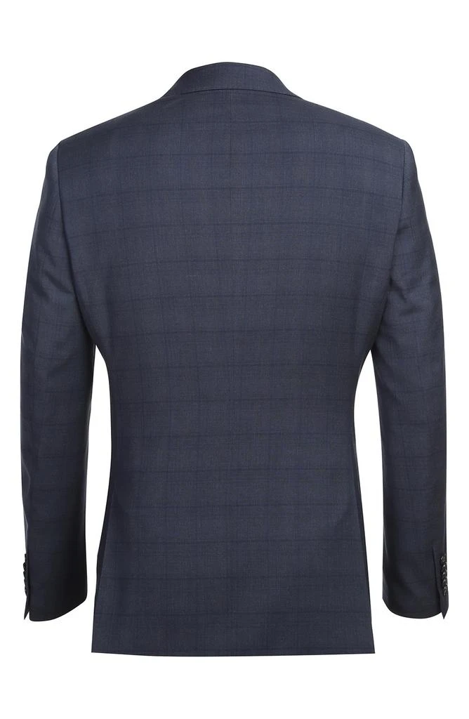 English Laundry Plaid Trim Fit Peak Lapel Two-Piece Suit 6