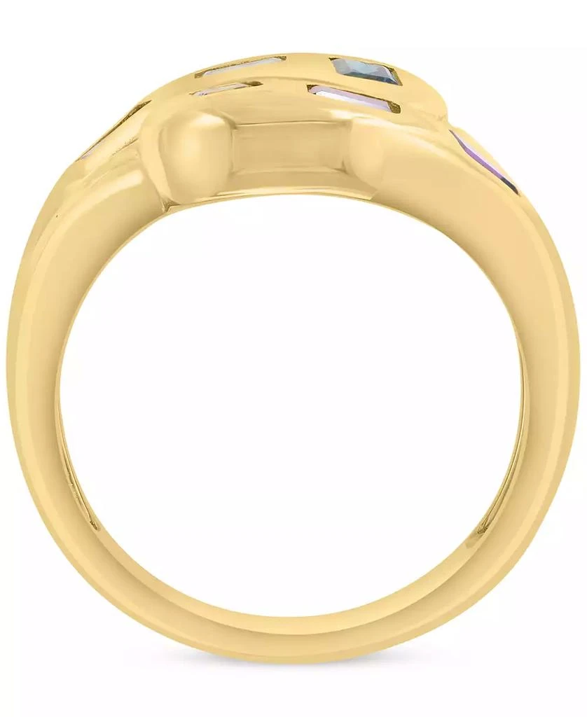 Effy EFFY® Multi-Gemstone Statement Ring (1-1/2 ct. t.w.) in 14k Yellow Gold-Plated Sterling Silver 4
