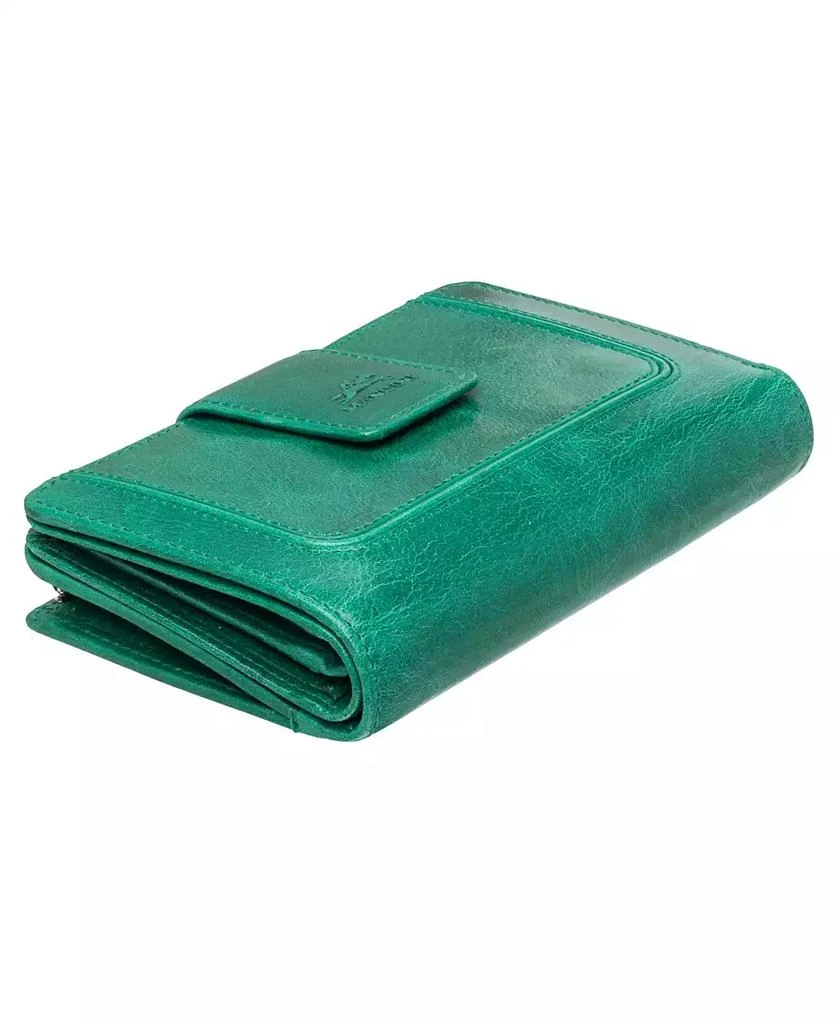 Mancini Leather Goods South Beach RFID Secure Mini Clutch Wallet 6